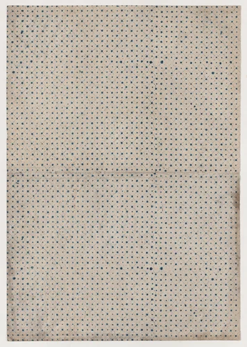 Book cover with overall dot pattern by anonymous, print, 1800-1900