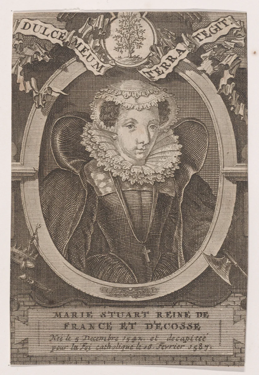 Mary, Queen of Scots by François Harrewijn, print, 1715-1764