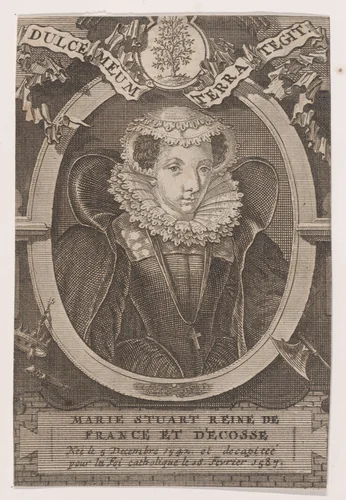 Mary, Queen of Scots by François Harrewijn, print, 1715-1764