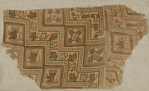 Fragment by Chancay, textile, 1000-1476