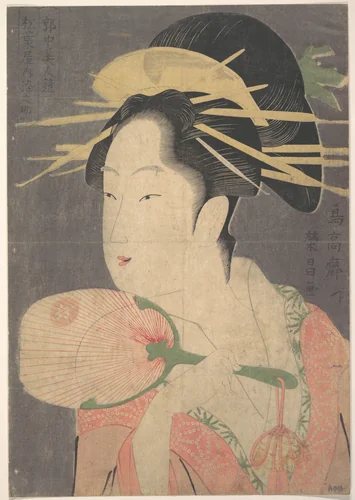 A Beauty by Chōkōsai Eishō, print, 1792-1801