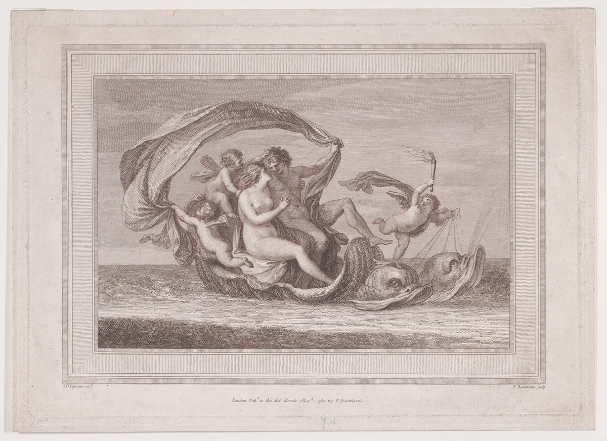 Acis and Galathea by Francesco Bartolozzi, print, 1787