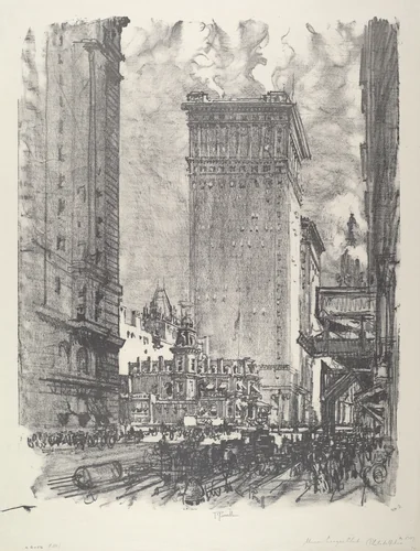 The Union League by Joseph Pennell, print, 1912