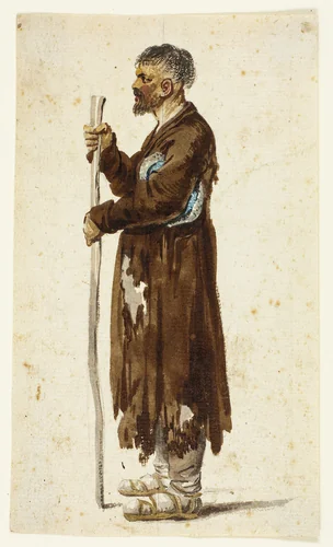 Russian Peasant by Daniel Nikolaus Chodowiecki, painting, 1746-1801