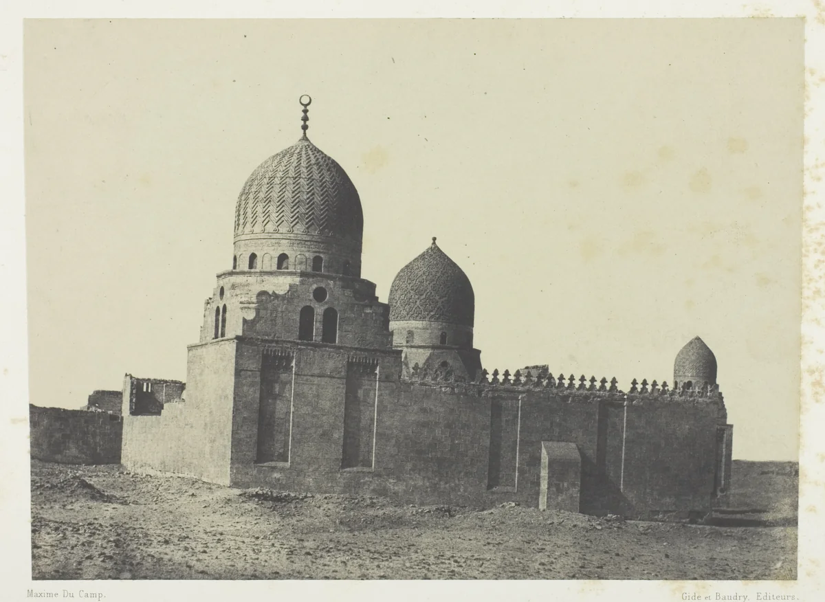 Tombeau de Sultans Mamelouks, Le Kaire, plate 8 from the album "Egypte, Nubie, Palestine et Syrie" (1852) by Maxime Du Camp, photograph, 1849-1851