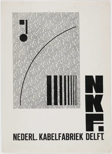 NKF: Nederl. Kabelfabriek Delft by Piet Zwart, design, 1924