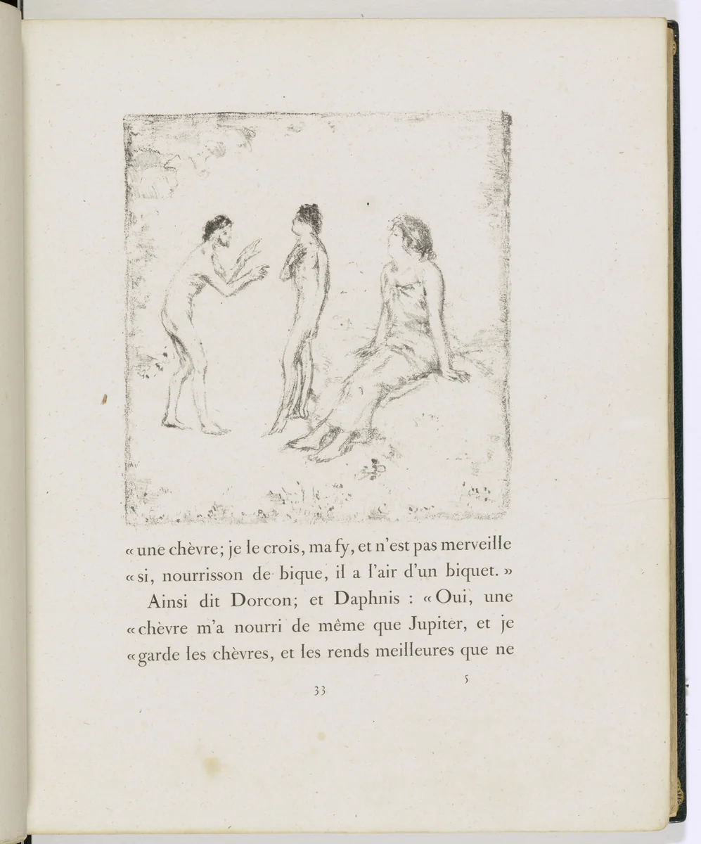 In-text plate (page 33) from Daphnis et Chloé by Pierre Bonnard, illustrated book, 1902