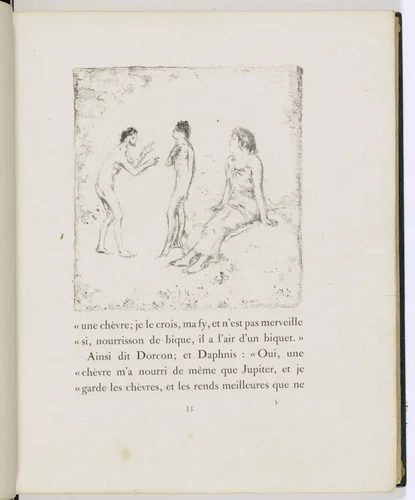 In-text plate (page 33) from Daphnis et Chloé by Pierre Bonnard, illustrated book, 1902