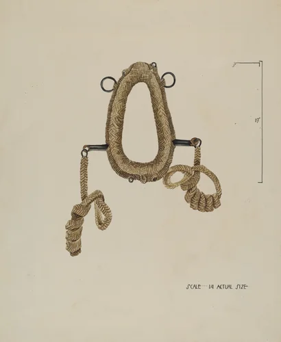 Collar For Burro by Roberta Elvis, index of american design, 1936