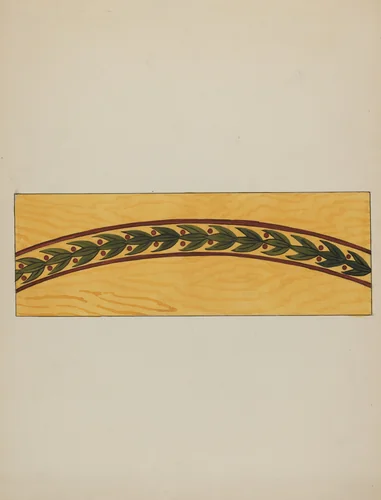 Decorative Panel from Rail Car Interior by Wellington Blewett, index of american design, 1936