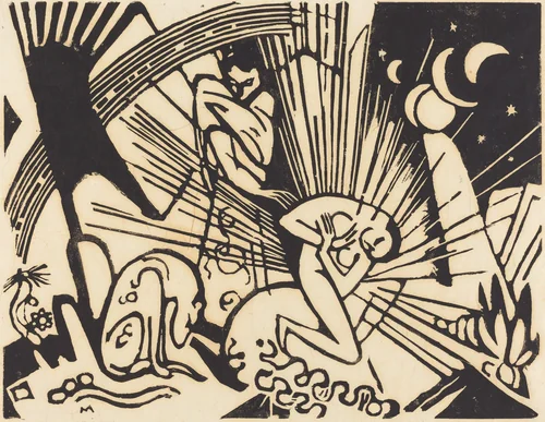 Reconciliation (Versoehnung) by Franz Marc, print, 1912
