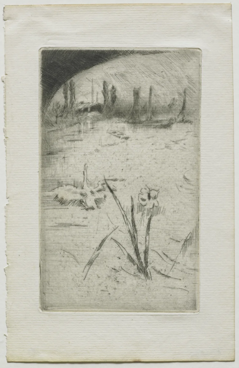 Swan and Iris by James McNeill Whistler, print, 1883