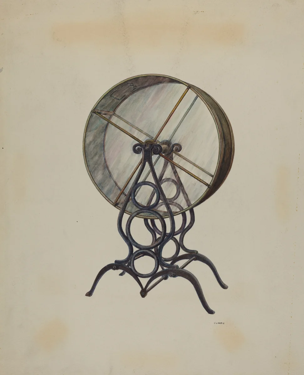 Lottery Wheel by Al Curry, index of american design, 1938