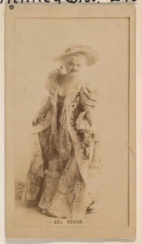 Ada Rehan, from the Actresses series (N245) issued by Kinney Brothers to promote Sweet Caporal Cigarettes by Kinney Brothers Tobacco Company, photograph, 1890