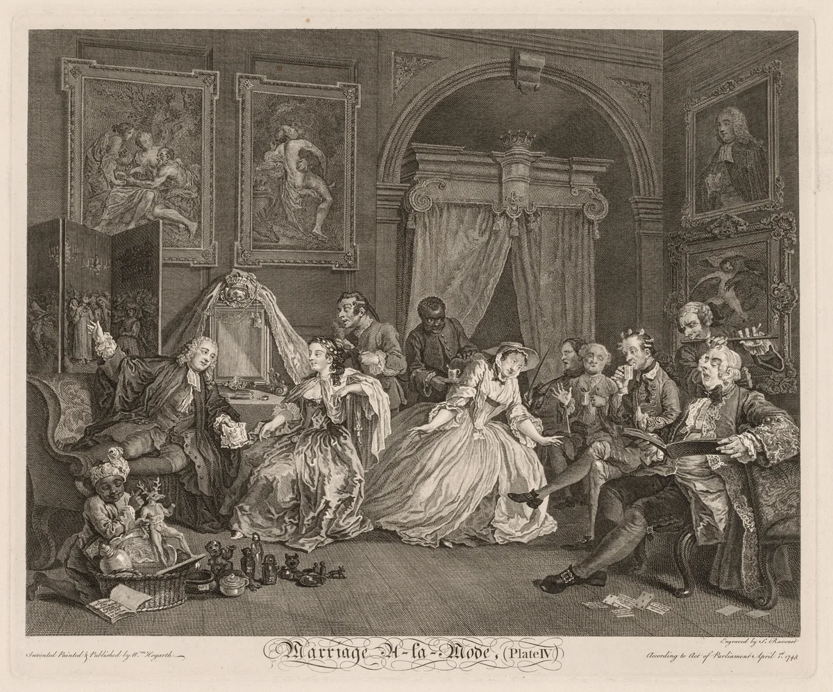 Marriage à la Mode: The Toilet Scene by William Hogarth, other, 1745