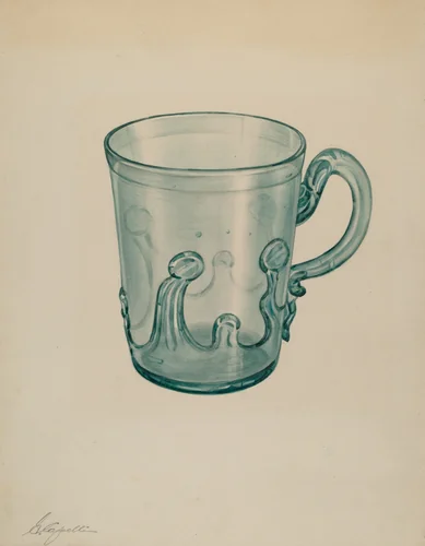 Mug by Giacinto Capelli, index of american design, 1935-1942