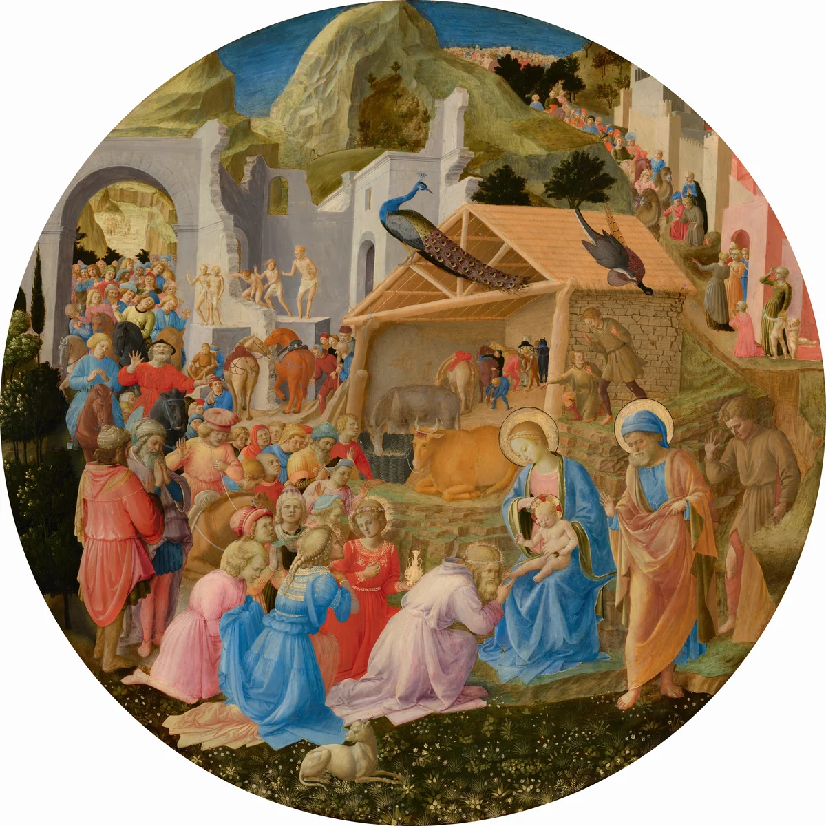 The Adoration of the Magi by Fra Angelico; Fra Filippo Lippi, painting, 1440-1460