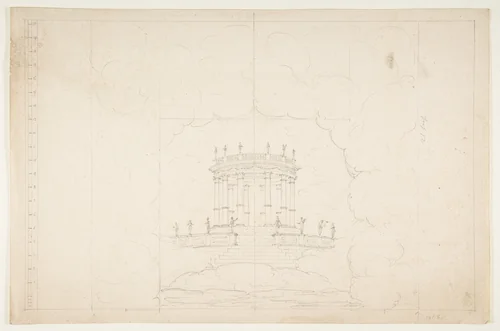 Design for a Stage Set by anonymous, drawing, 1800-1899