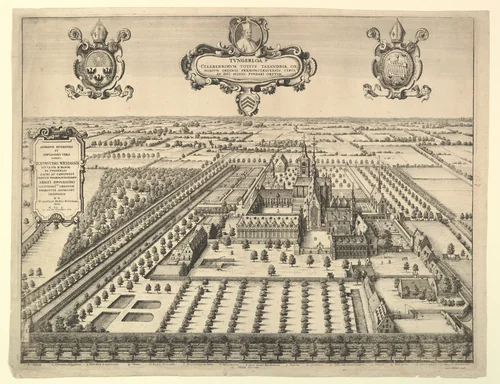 Tongerloo (Tungerloa) by Wenceslaus Hollar, print, 1650