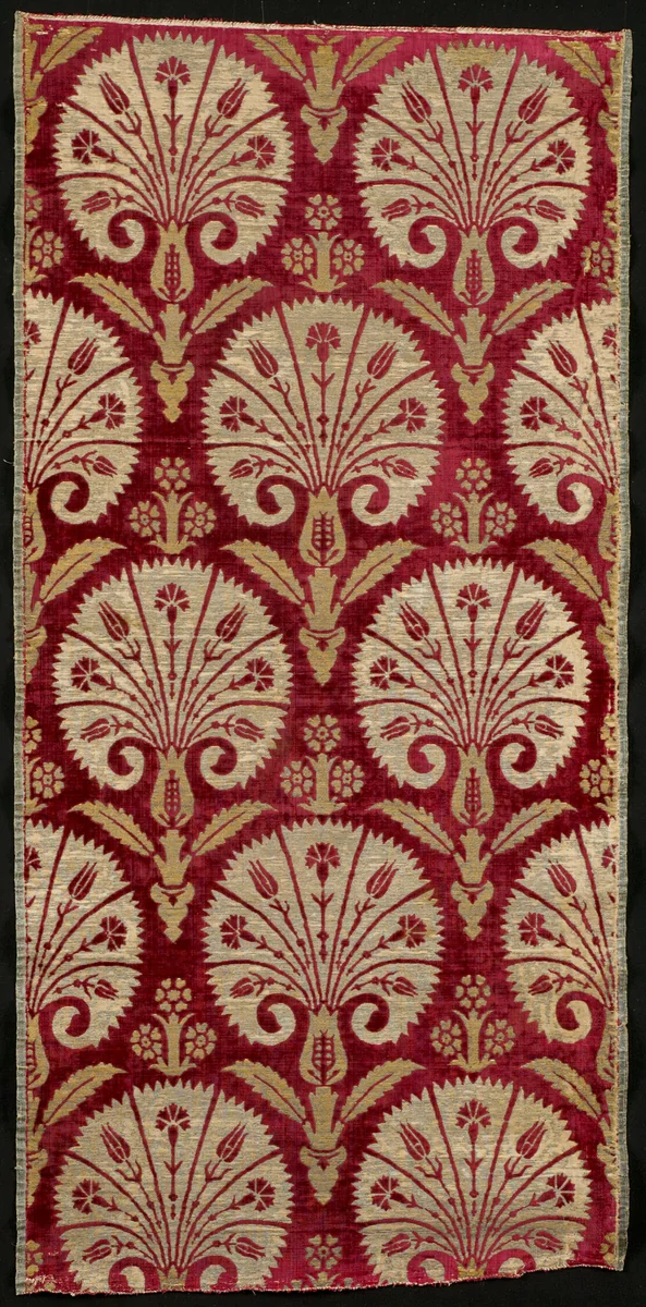 Panel by Turkey, Bursa, textile, 1575-1625
