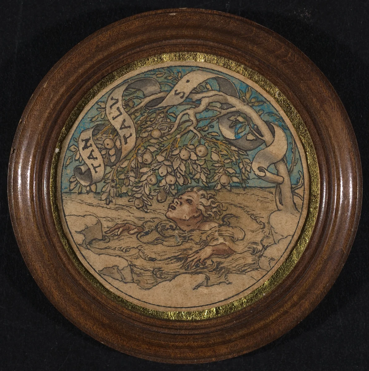 Tantalus by Hans Holbein the Younger, drawing, 1535-1540