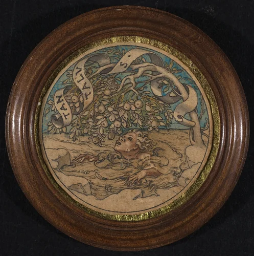 Tantalus by Hans Holbein the Younger, drawing, 1535-1540