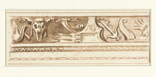 Fragment van een antiek reliëf by Etienne de Lavallée-Poussin, drawing, 1762-1777