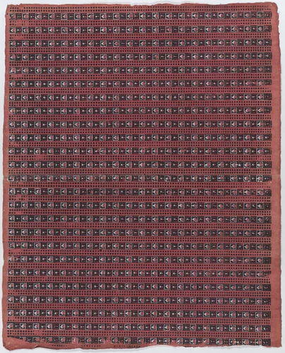 Sheet with overall geometric pattern by anonymous, print, 1775-1875