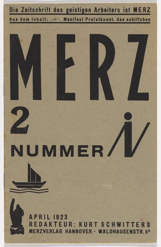 Merz no. 2: Number i (Nummer i) by Kurt Schwitters, design, 1923
