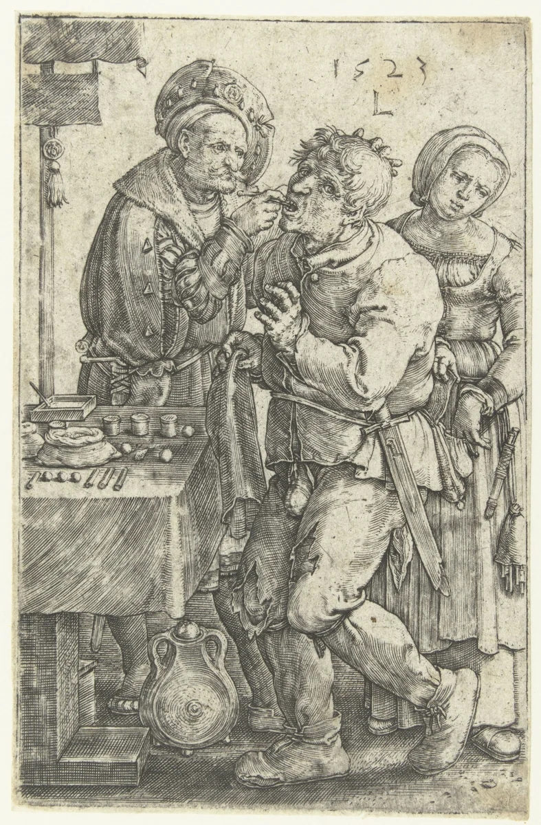 De tandarts by Unknown, print, 1523