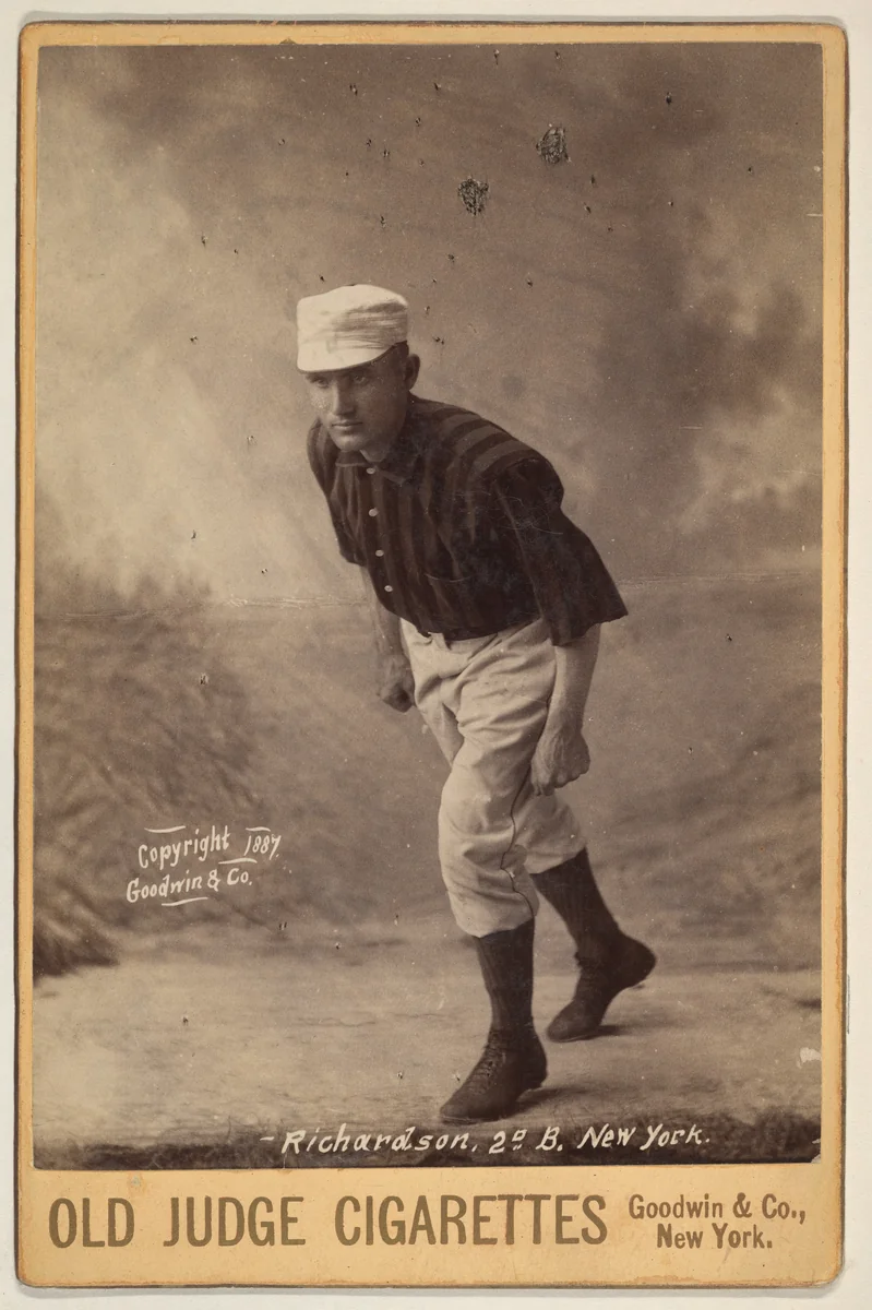 Richardson, 2nd Base, New York, from the series Old Judge Cigarettes by Goodwin & Company, photograph, 1887