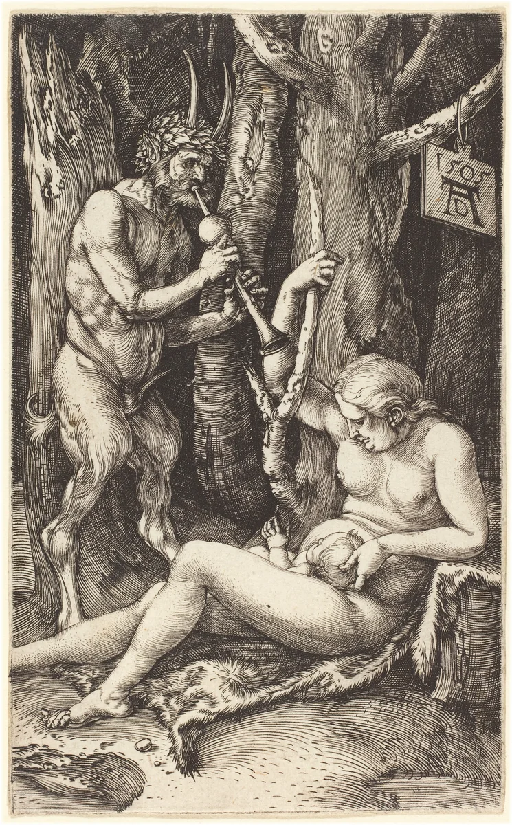 Satyr Family by Albrecht Dürer, print, 1505