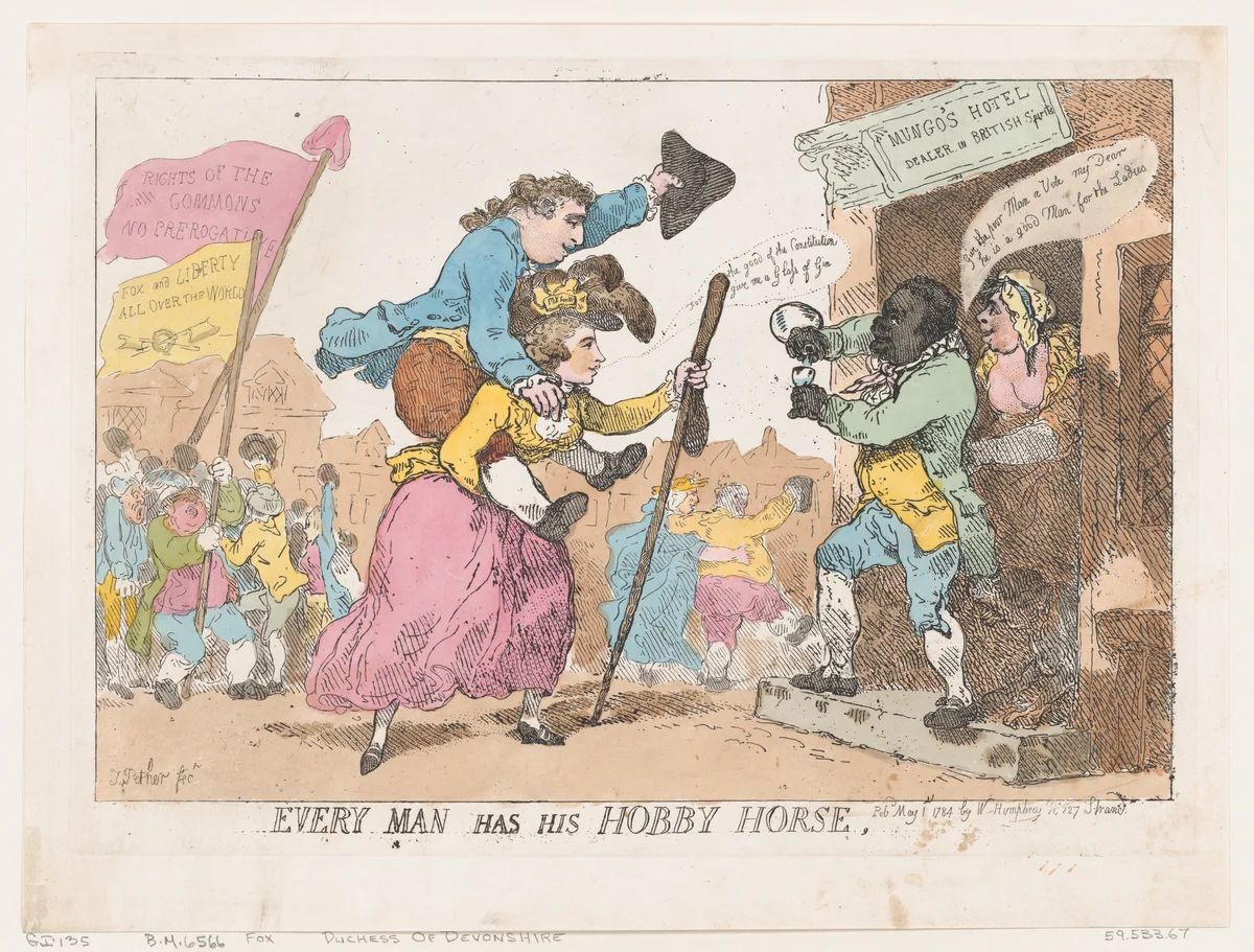 Every Man Has His Hobby Horse by Thomas Rowlandson, print, 1784