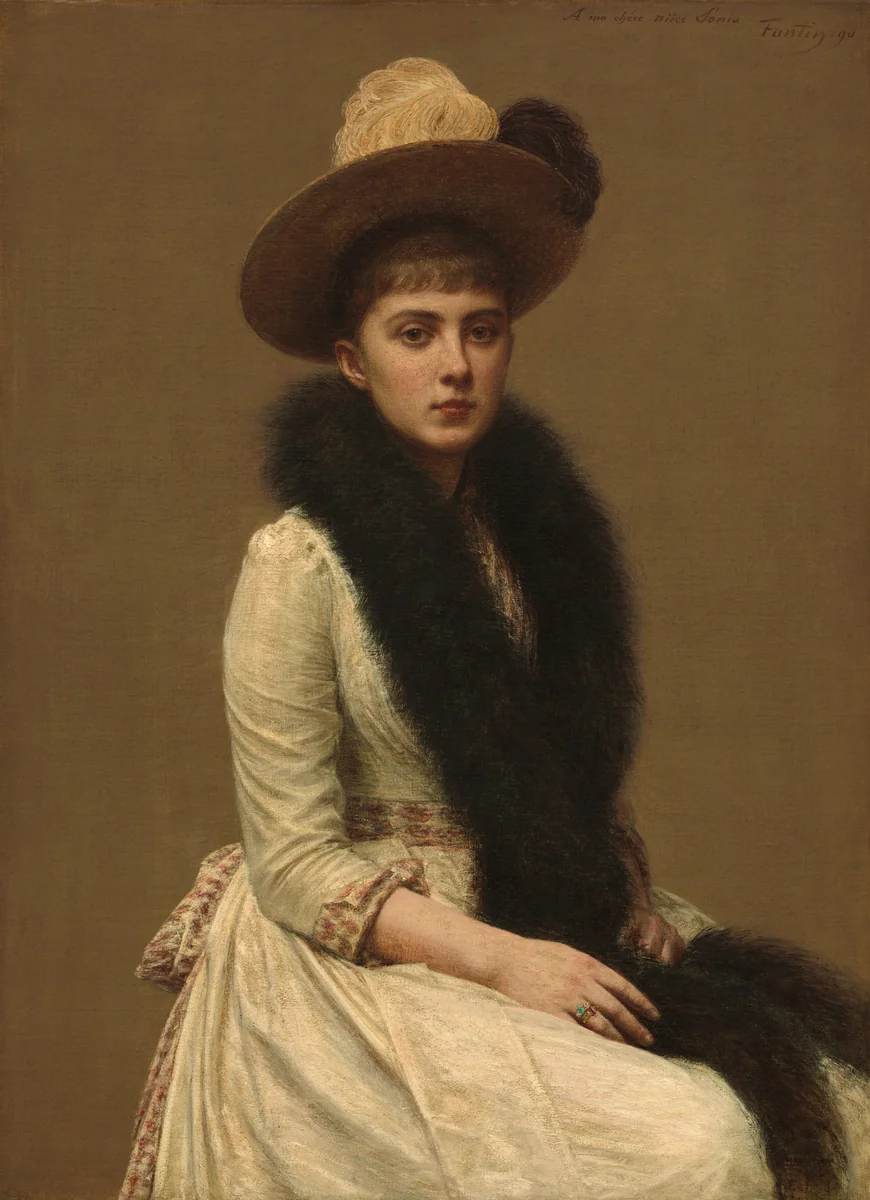 Portrait of Sonia by Henri Fantin-Latour, painting, 1890