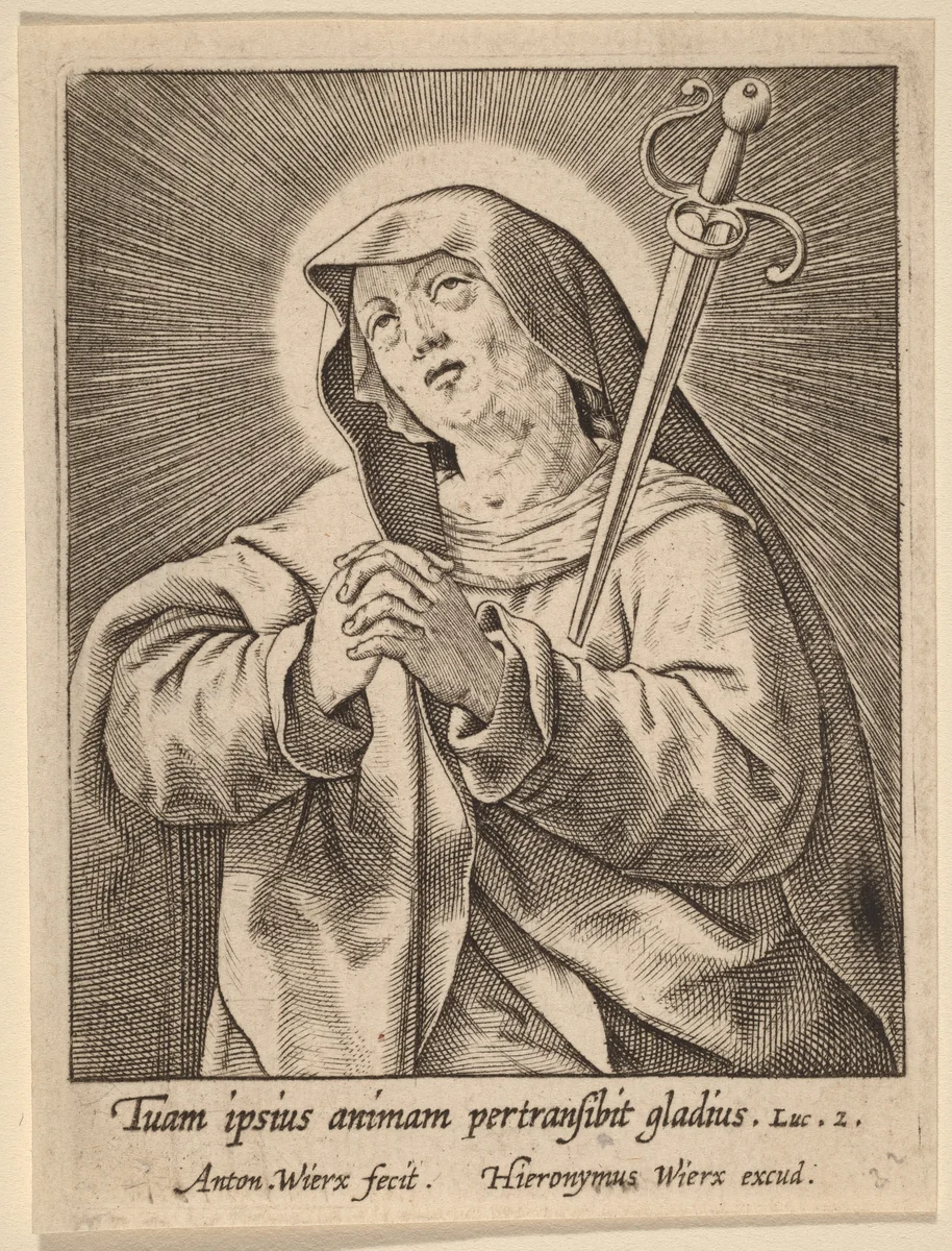 Tuam ipsius animam ... by Anton Wierix II, print, 1552-1624
