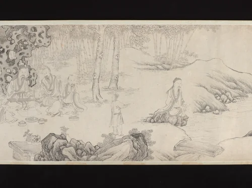 Seven Sages of the Bamboo Grove by Liu Yanchong, painting, 1844