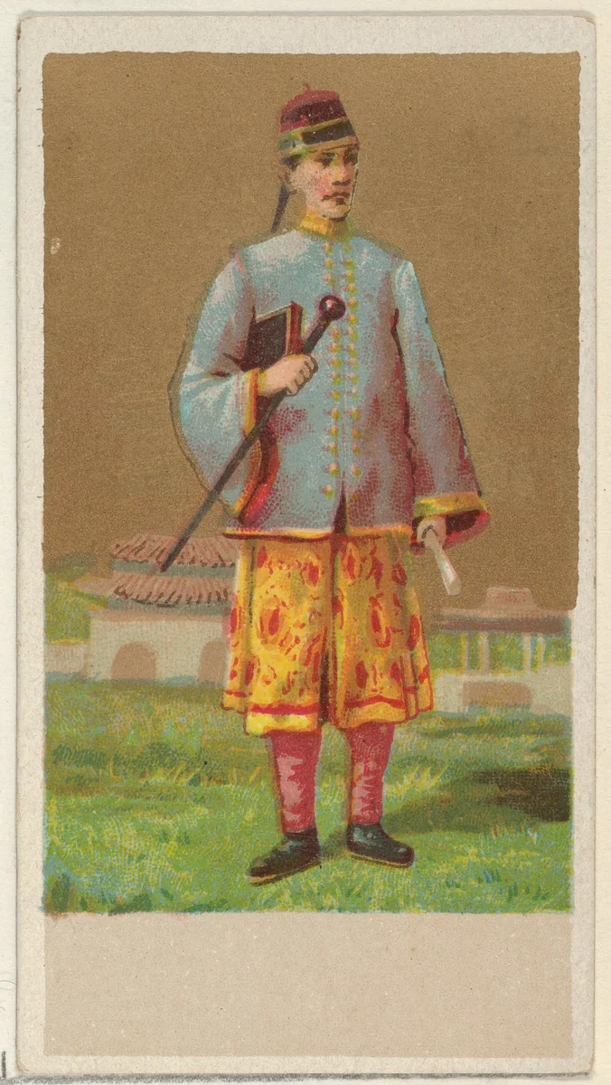 China, from the Natives in Costume series (N16), Teofani Issue, for Allen & Ginter Cigarettes Brands by Allen & Ginter, print, 1886-1900