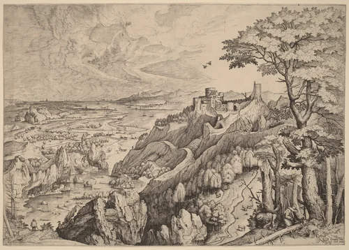 S. Hieronymus in Deserto (Saint Jerome in the Desert) by Lucas van Doetechum
Johannes van Doetechum
Pieter Bruegel
Hieronymus Cock, print, 1555-1557