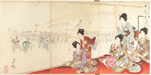 Chiyoda Castle (Album of Women) by Yōshū Chikanobu (楊洲周延), print, 1895