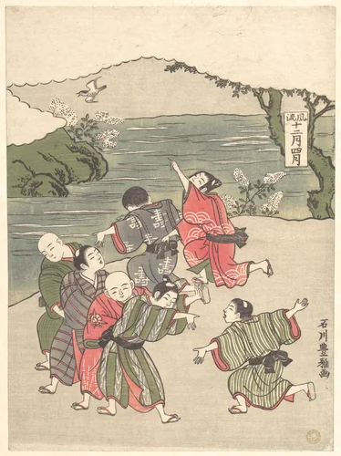 The Fourth Month by Ishikawa Toyomasa, print, 1757-1777
