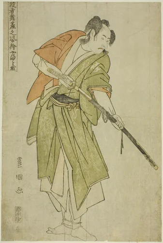 Yamatoya: Bando Mitsugoro II as Ishii Genzo, from the series "Portraits of Actors on Stage (Yakusha butai no sugata-e)" by Utagawa Toyokuni I (初代 歌川 豊国), print, 1794