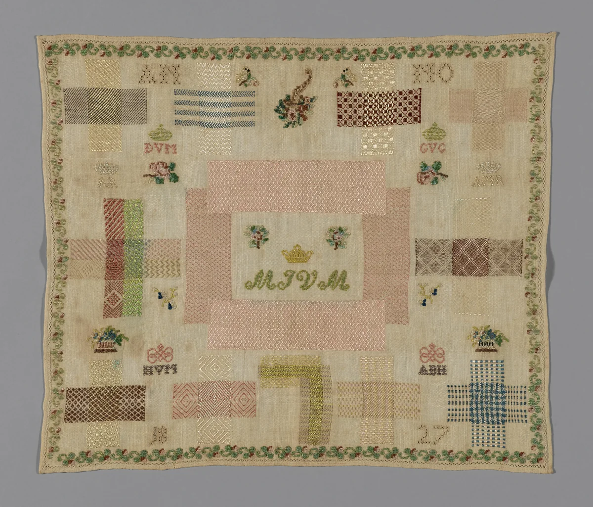 Darning Sampler by Germany or Netherlands, textile, 1827