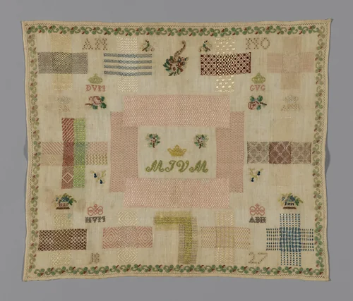 Darning Sampler by Germany or Netherlands, textile, 1827