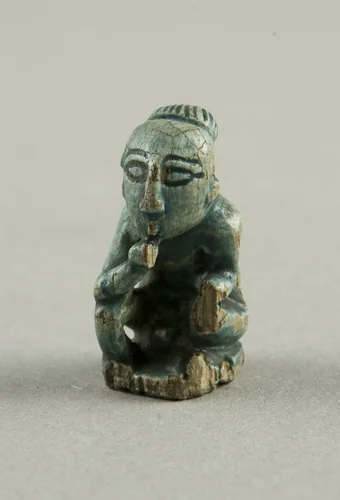 Amulet of the God Harpocrates (Squatting) by Egyptian, metalwork, -332-395