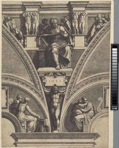 Profeet Joël by Giorgio Ghisi, print, 1530-1582