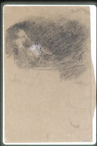 Portrait of Frederick R. Leyland by James McNeill Whistler, artwork, 1871-1873