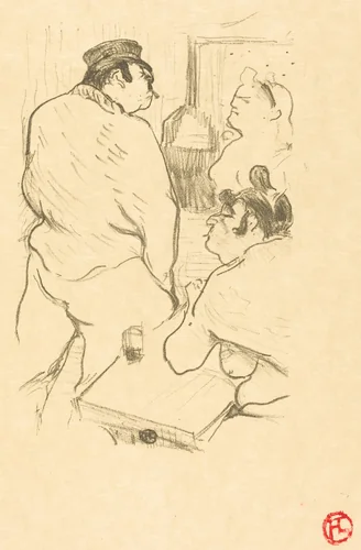 Terror of Grenelle (La terreur de Grenelle) by Henri de Toulouse-Lautrec, print, 1894