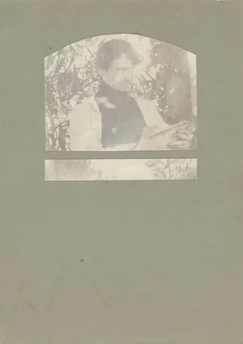 Portrait of Edward Steichen sketching by Gertrude Käsebier, photograph, 1901