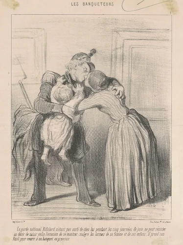 Le garde national Rifolard ... by Honoré Daumier, print, 1848
