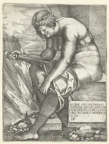 Dood van Dido by Unknown, print, 1520